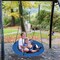 40 Inches Saucer Tree Swing with Adjustable Hanging Ropes and 900D Oxford Fabric